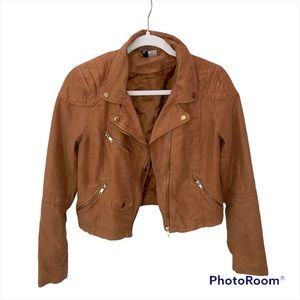 Suede Moto Jacket